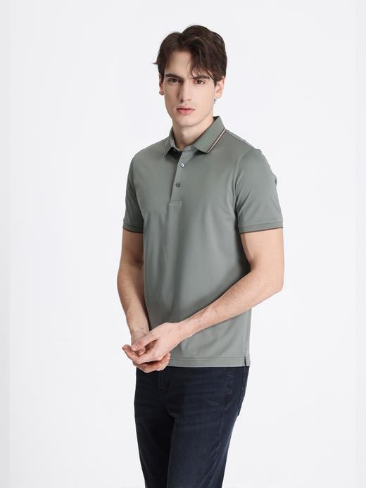 callisto绿色聚酯纤维混纺T恤 STTSS288T 商品图1