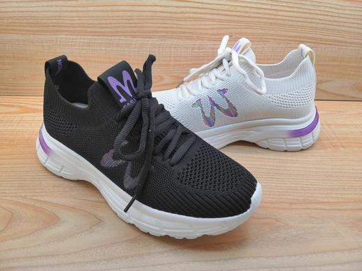 2023春季新款豪行飞织休闲女鞋23151775舒适平底网面运动单鞋 商品图2