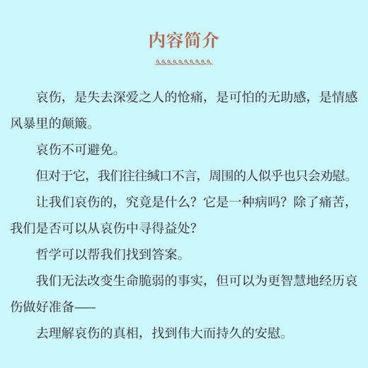 【贝页】坏的哀伤，好的哀伤：一部哲学指引  在失去的痛苦中，找寻另一种可能(迈克尔·乔比（Michael Cholbi）) 商品图4