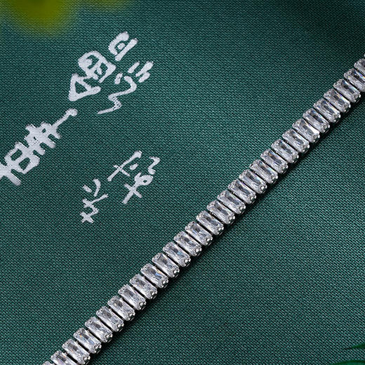 子佩集S925银【长莹】手链【SL070124】纯银时尚锆石2405 商品图3