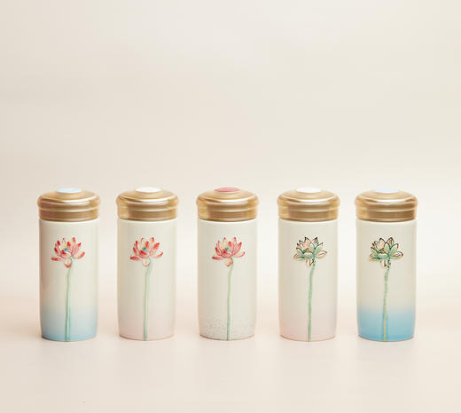 清心福莲随身杯双层300ml  杯盖可刻字 商品图2