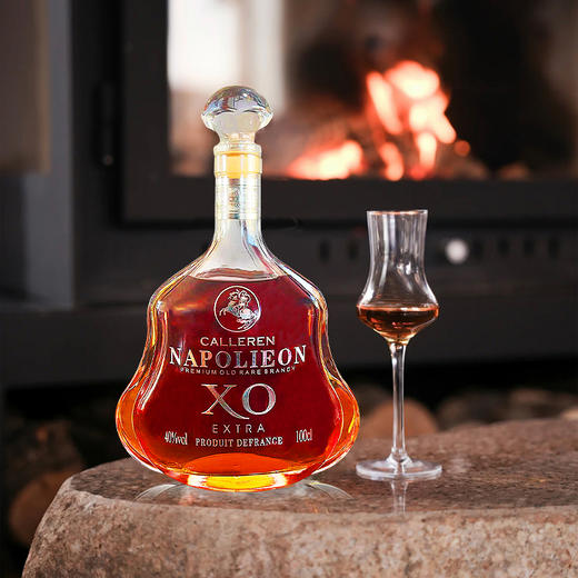【下单赠2个冰川酒杯】法国进口 纪念版拿破仑XO 白兰地洋酒 1L礼盒装 商品图2