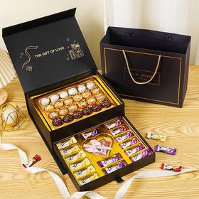 【礼物心选！巧克力糖果礼盒】美味可口，装得满满都是心意！520情人节德金莎芙生日送女生友结婚儿童节伴手礼
