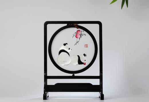 蜀绣双面绣-福寿红桃 商品图1