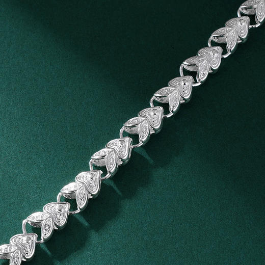 子佩集S990银【芳原浅步】手链【QLSL001】纯银花丝麦穗金鱼兔子2405 商品图3