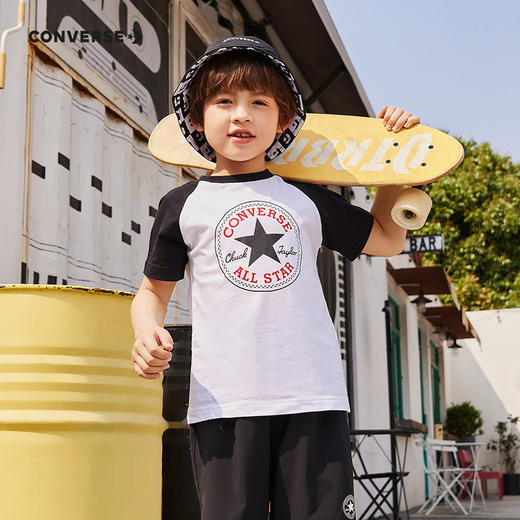 CONVERSE 匡威  夏 大童小童 短袖T恤 休闲经典 CNVB-AG-C091 商品图0