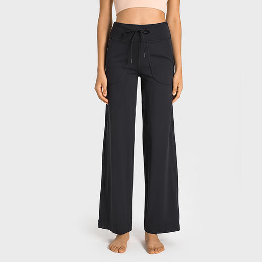 哈瓦塔双6宽腿高腰休闲阔腿裤H34114 商品图10