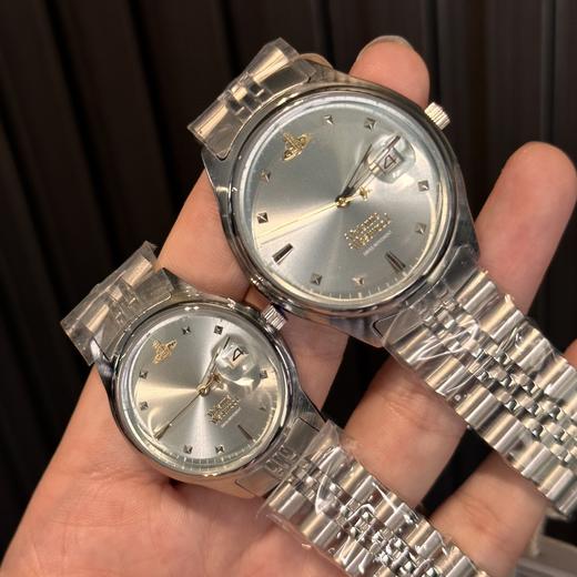 西.太.后清新碎冰蓝色微微安瑞士机芯土星手表石英腕表 商品图5