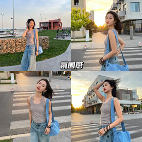 新品上身 | 穿背心的季节，氧气感是舒服背心撞色配饰