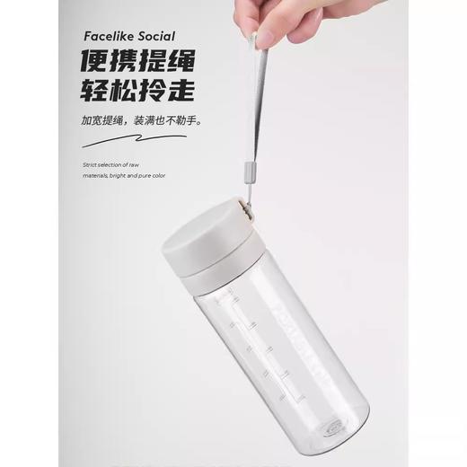 「19.9到手！高颜值」大容量水杯女生夏季2024儿童塑料杯简约便携学生带茶隔杯子餐饮用具 商品图2