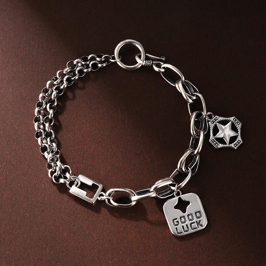 子佩集S925银【幸运星】手链【CY503748】纯银原创22405 商品图0