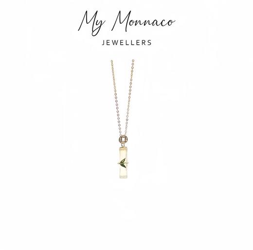 L坠链均925银 竹节项链带证书时尚气质轻奢百搭小众简约经典 商品图1