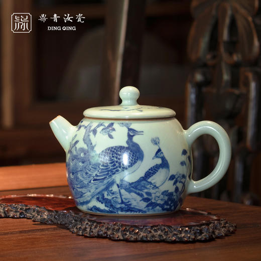 问鼎鼎青青花 德钟壶（春临竟芳） 商品图0