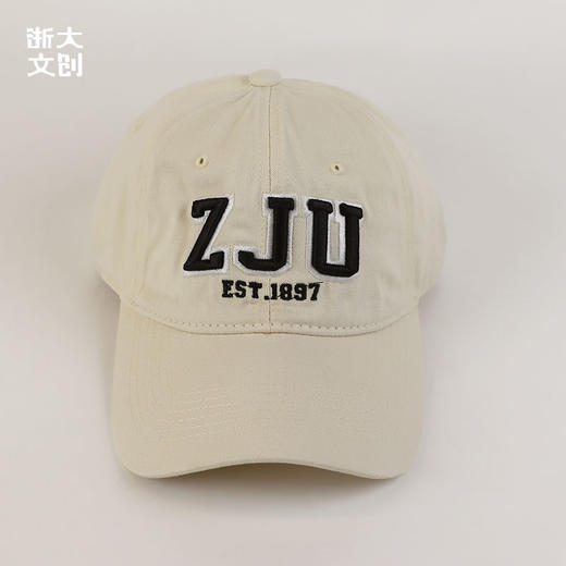 【浙大文创】浙江大学ZJU棒球帽-米白色 商品图0