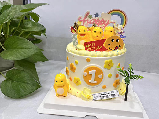 可爱小奶龙生日蛋糕 商品图0