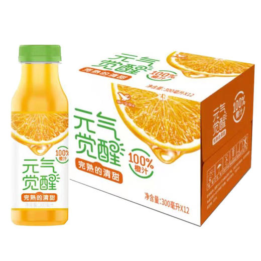 【统一】果汁 元气觉醒100%果汁（橙汁/葡萄汁/胡萝卜汁） 300ml/瓶 12瓶/箱 （12个月） 商品图0