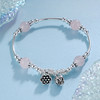 子佩集S925银【芙蓉花歌】手链【TSB0001-31】纯银粉水晶2405 商品缩略图4