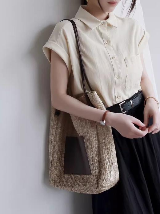 短袖Polo领小衫｜简约牛耳袖，设计感十足 商品图8