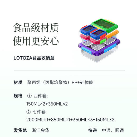 【保鲜盒】不滴水 外出带饭/带水果 承受-20℃-100℃温度 可放水果、蔬菜、肉食···密封不串味儿 商品图3