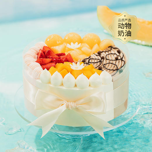 冰淇淋控推荐【多拼口味冰淇淋蛋糕3选1】夏季新品，一次品尝伊利牧场多种口味的冰淇淋。（厦门幸福西饼） 商品图0