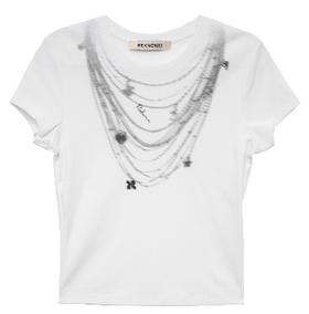 项链印花T恤