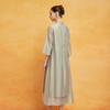 PF8B2斯尔丽2024新款气质连衣裙夏季宽松中式刺绣知性两件套改良旗袍 商品缩略图1