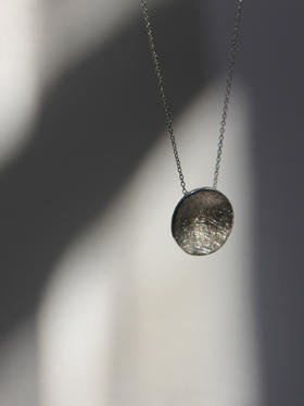 AWU｜小P-NS 银 Petal Necklace 15mm [ 瓣 项链  ]