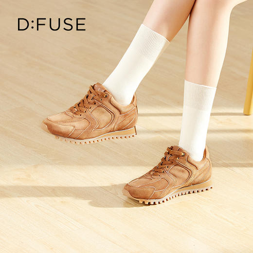 D:FUSE迪芙斯秋季新款美拉德色系带德训鞋阿甘鞋DF41112157 商品图9