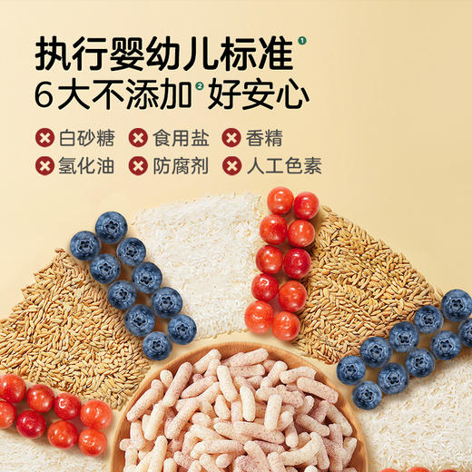 【宝宝馋了】婴幼儿手指泡芙（蓝莓樱桃/黄桃苹果）   强化钙铁锌  送6月+婴幼儿食谱 商品图5