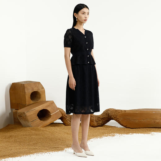 戴布拉芬针织半裙L27B332 商品图1