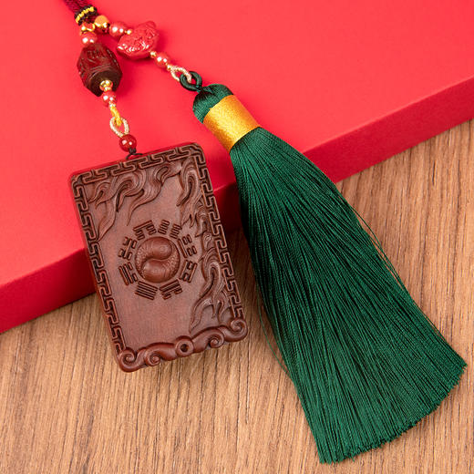 离火朱雀紫檀木挂件 商品图2