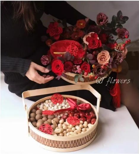 端午.中秋.婚礼网红创意diy双层竹编手提篮 商品图4