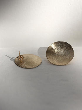 AWU｜中P-EM-G  14K金 Petal Studs 25mm [ 瓣 耳钉 ]
