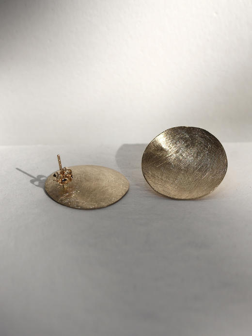 AWU｜中P-EM-G  14K金 Petal Studs 25mm [ 瓣 耳钉 ] 商品图0