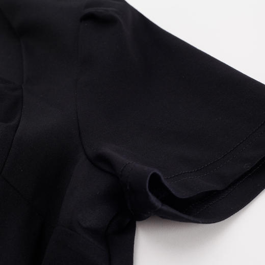 PF872斯尔丽2024新款国风感水墨印花拼接绑带收腰气质优雅新款连衣裙 商品图4