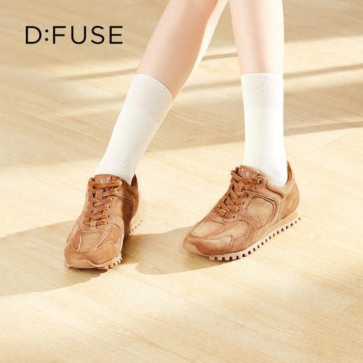 D:FUSE迪芙斯秋季新款美拉德色系带德训鞋阿甘鞋DF41112157 商品图0