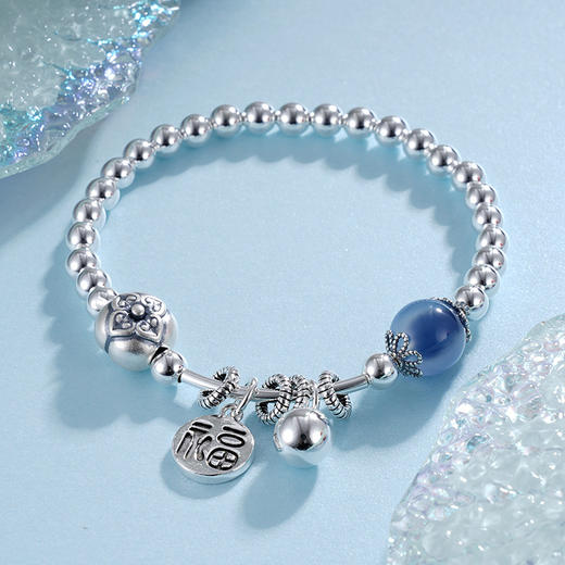 子佩集S925银【时光梦屿】手链【TSB0001-26】纯银糖心玛瑙2405 商品图2