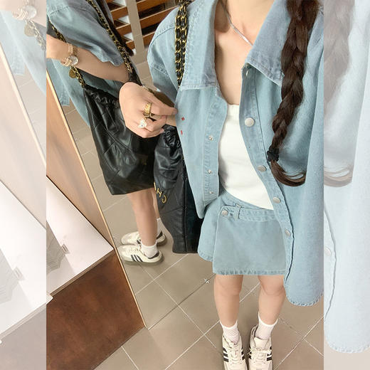 <曾小咸推荐> 【港岛落日】衬衣+裙裤 商品图3