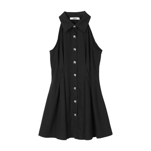 挂脖衬衫连衣裙 商品图0