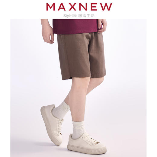 【短裤】“国麻系列”柔软亲肤透气透湿麻感五分裤 1N2114210 商品图1