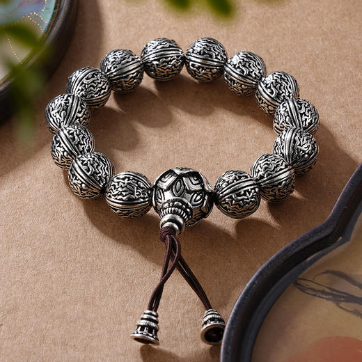 子佩集S990银【紫气东来】手串【KDFSC004】纯银手链2405 商品图3