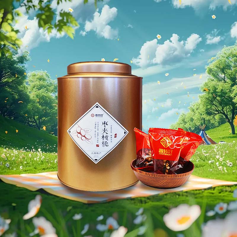 【新升级】晋特好铁桶特级夹心枣500g