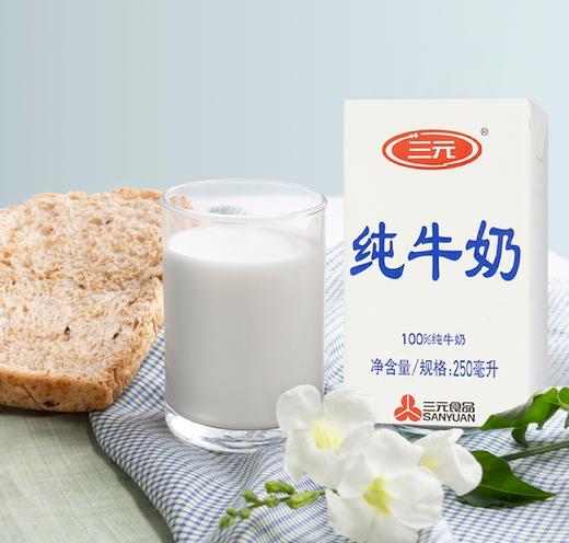 三元 100%纯牛奶 特需白盒 250ml*24盒 商品图1
