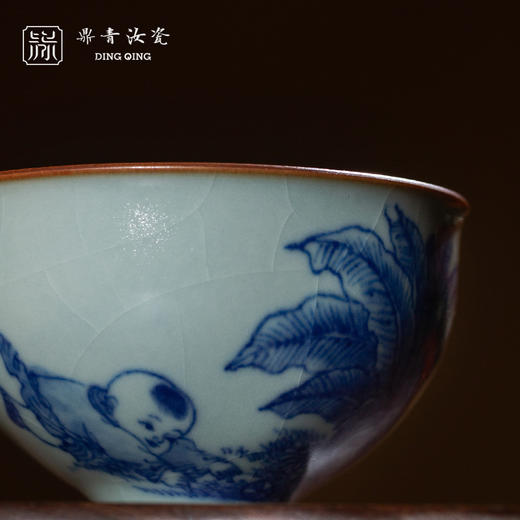 问鼎鼎青青花 伴月杯（童子戏球） 商品图1