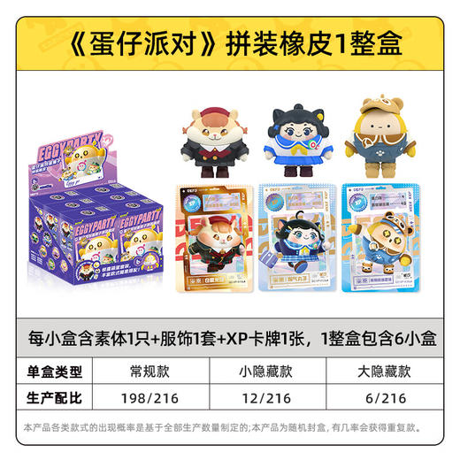 卡游 蛋仔派对-蛋搭子拼装橡皮人偶整套KAYCEGGY-PZXP-01 商品图1
