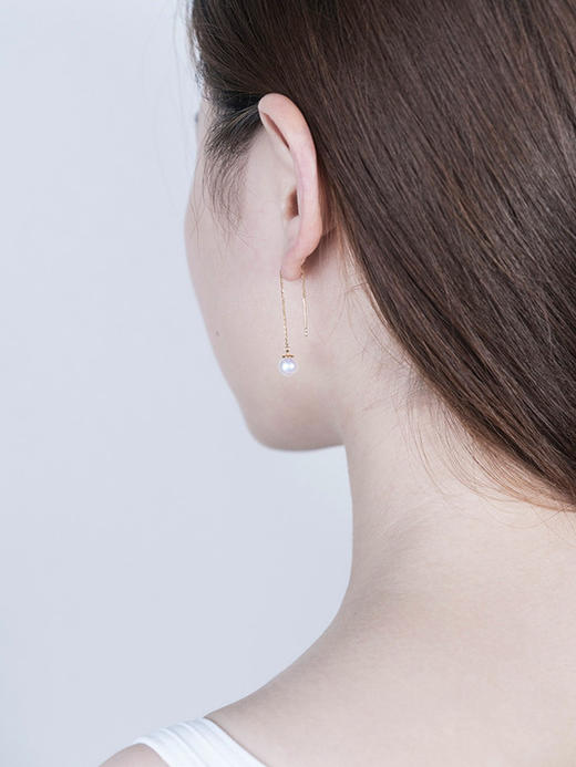 LUCINE 鹿鸣珠宝 |【简】系列 珍珠耳线 商品图1