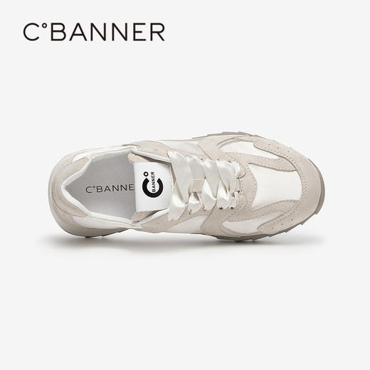 千百度经典厚底时尚休闲鞋女款秋季复古阿甘鞋饼干运动鞋A24415303 商品图2