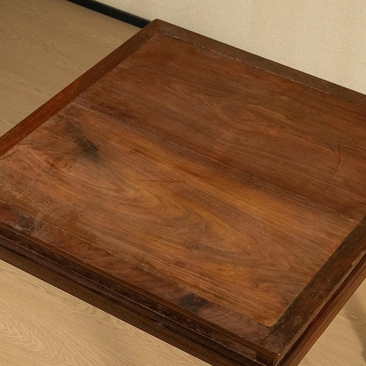 清 红木高束腰马蹄腿方桌 商品图2