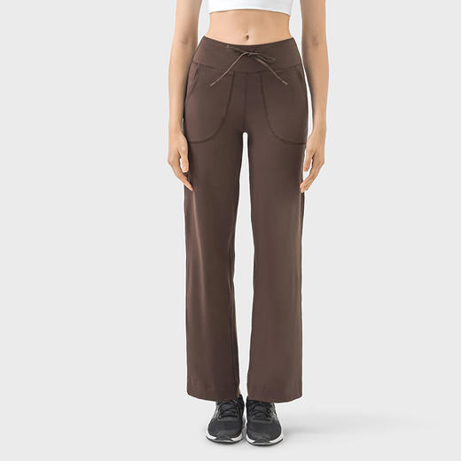 哈瓦塔双6宽腿高腰休闲阔腿裤H34114 商品图8