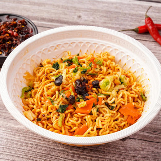 【统一】方便面 碗面 统一酱拌面（老坛酸菜/豆豉辣酱/卤肉）酱拌面 125g/碗 12碗/箱 1箱 商品图2